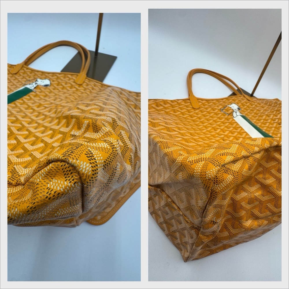 Goyard St Louis GM Yellow Snoopy Marquage Tote w/ Pochette & Dust Bag - Picture 13 of 17